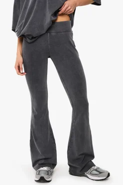 boohoo Acid Wash Legging évasé<Femme Pantalons|Leggings