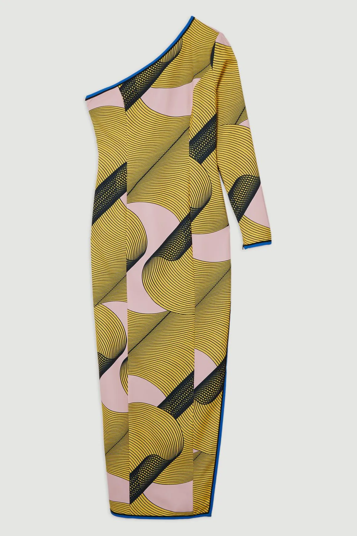 Amelia Graham Robe maxi Cady imprimée à une épaule