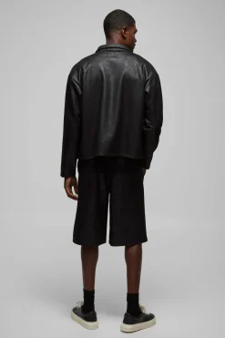 Antique Suédette Jorts à Taille Élastiquée