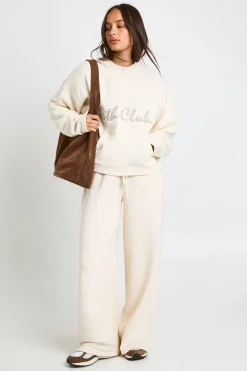 Ath Club Jogger droit à appliqué en tissu éponge
