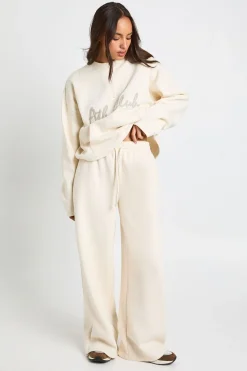 Ath Club Jogger droit à appliqué en tissu éponge
