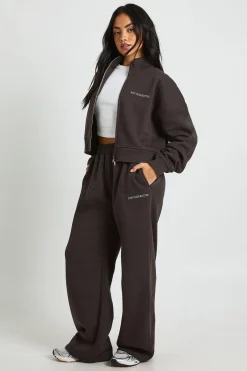 boohoo Ath Collective survêtement à col cheminée brodé<Femme Survêtements|Survêtements