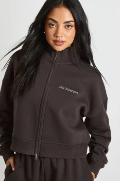 boohoo Ath Collective survêtement à col cheminée brodé<Femme Survêtements|Survêtements