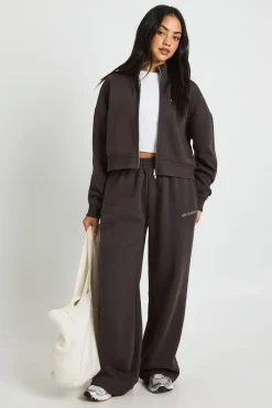 boohoo Ath Collective survêtement à col cheminée brodé<Femme Survêtements|Survêtements