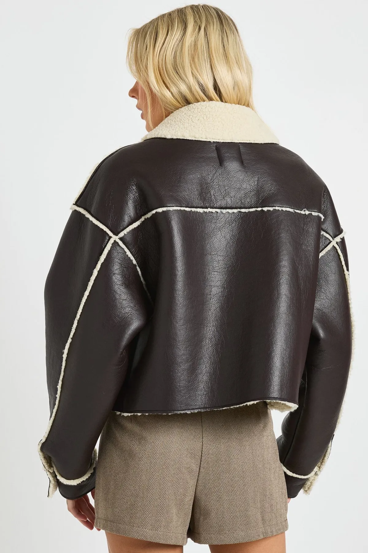 boohoo Aviateur à col, doublé en synthétique<Femme Vestes & Manteaux