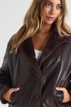 boohoo Aviateur à doublure synthétique<Femme Vestes & Manteaux