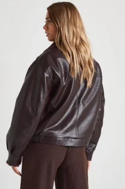boohoo Aviateur à doublure synthétique<Femme Vestes & Manteaux