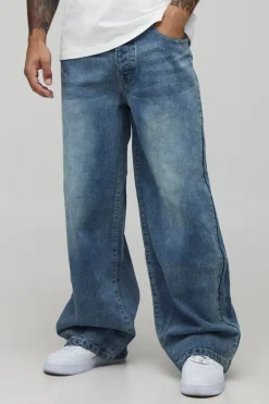 Baggy Rigid Washed Jeans