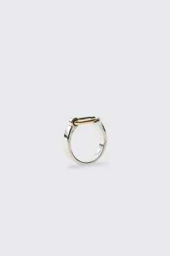 boohooMAN Bague Mousqueton<Homme Bijoux Et Montres