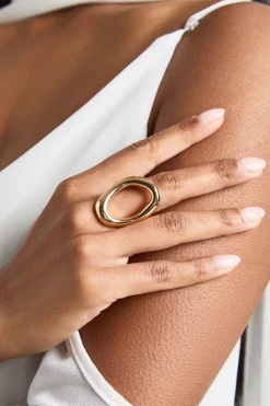 boohoo Bague Ovale Abstraite< Bagues