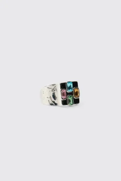 boohooMAN Bague Pendentif Gemme<Homme Bijoux Et Montres