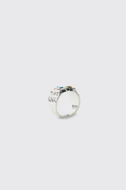boohooMAN Bague Pendentif Gemme<Homme Bijoux Et Montres