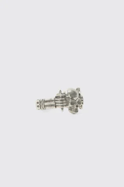 Bague Tête De Mort Argentée