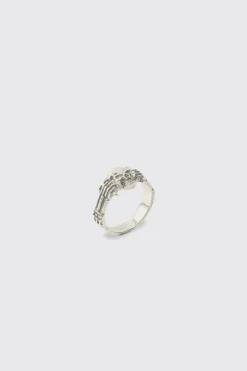 Bague Tête De Mort Argentée