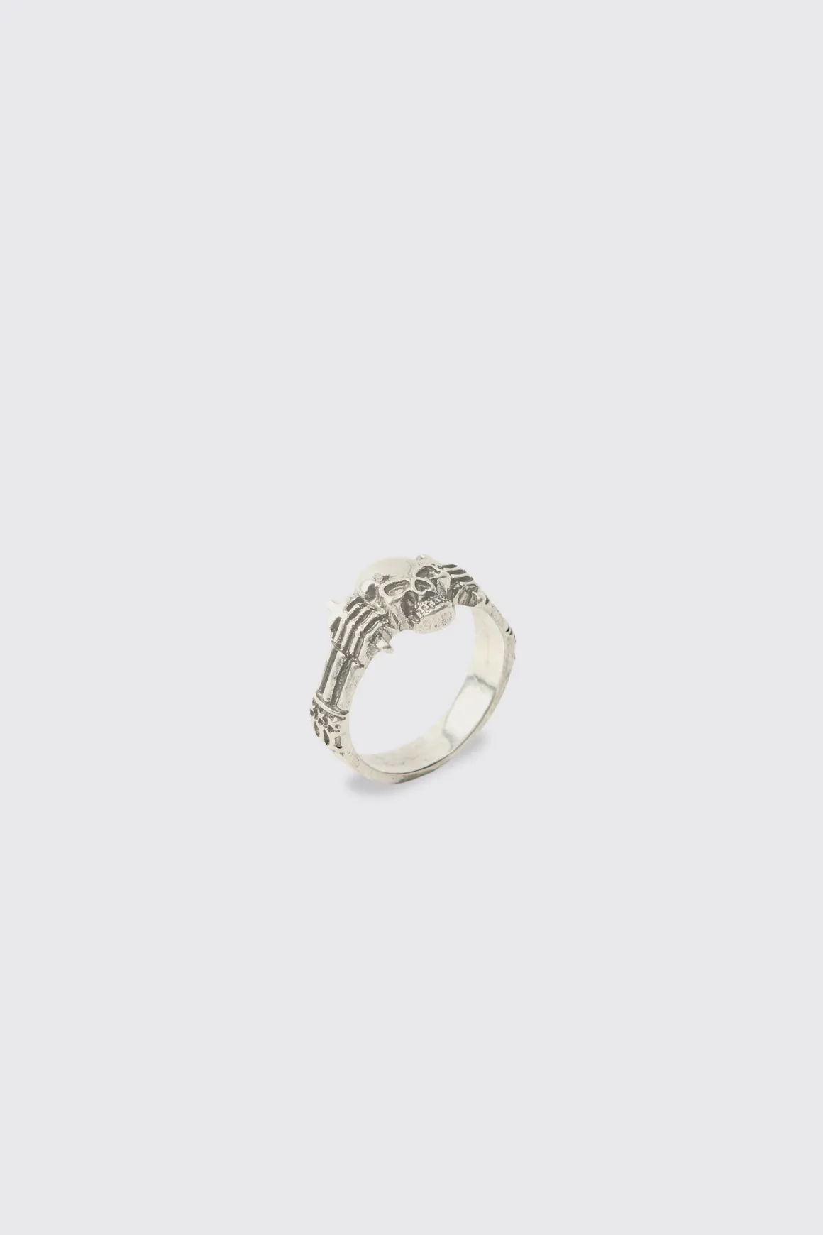 Bague Tête De Mort Argentée