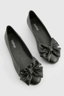 boohoo Ballerine à bout rond avec nœud< Ballerines|Ballerines