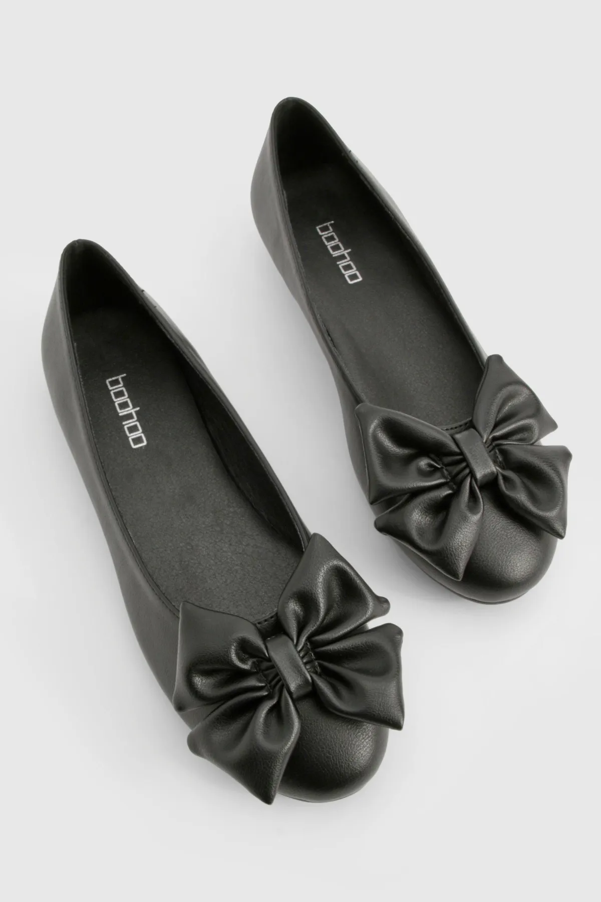 boohoo Ballerine à bout rond avec nœud< Ballerines|Ballerines