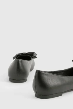 boohoo Ballerine à bout rond avec nœud< Ballerines|Ballerines