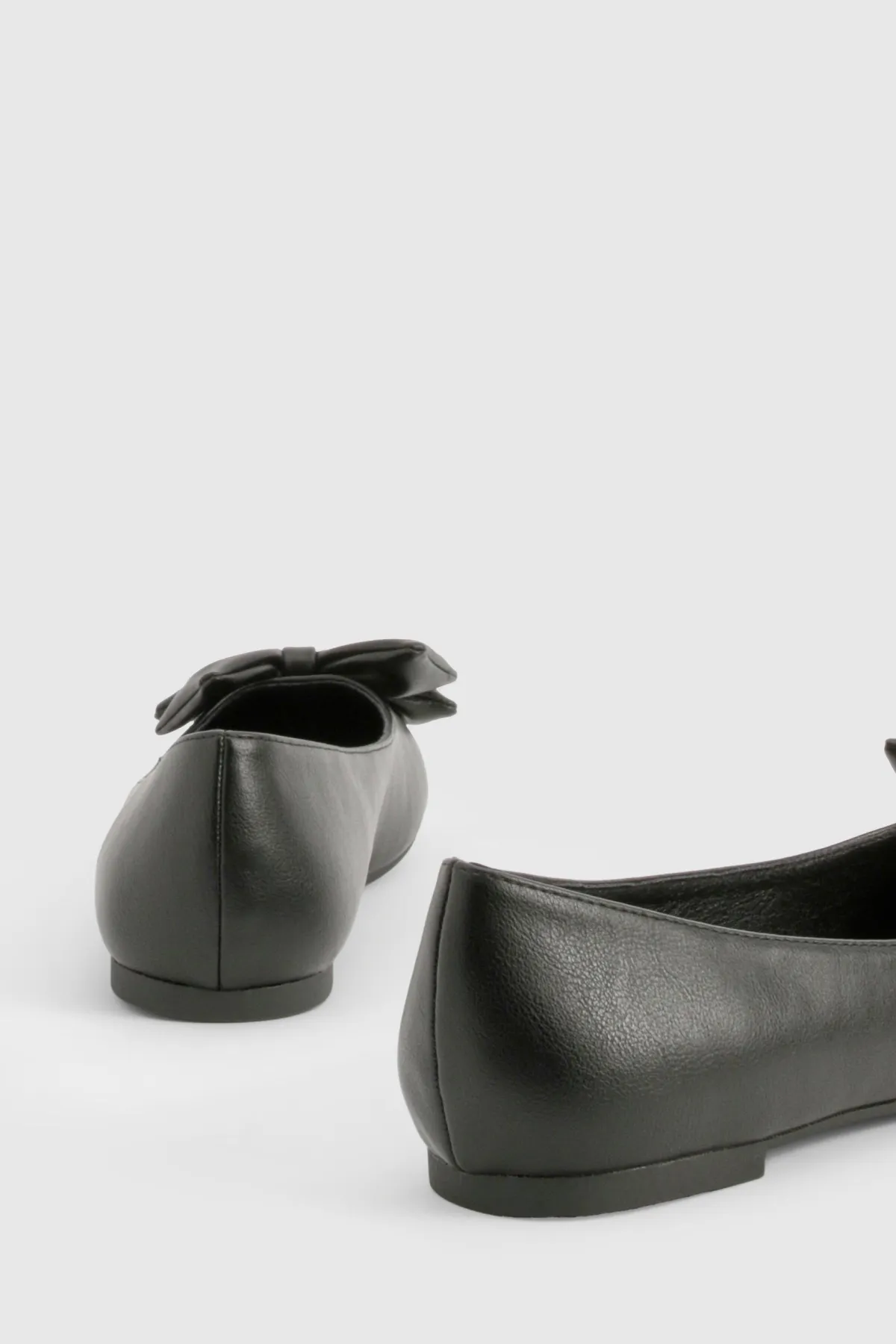 boohoo Ballerine à bout rond avec nœud< Ballerines|Ballerines