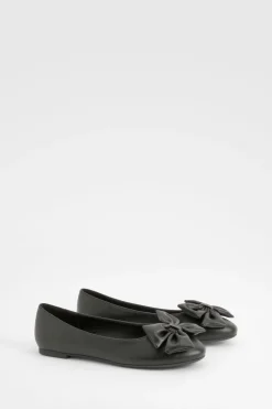 boohoo Ballerine à bout rond avec nœud< Ballerines|Ballerines