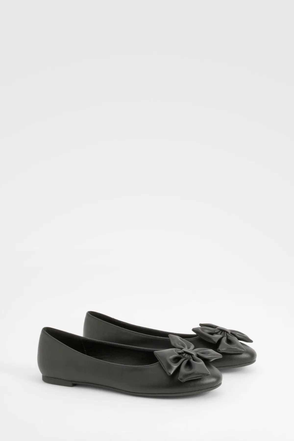 boohoo Ballerine à bout rond avec nœud< Ballerines|Ballerines