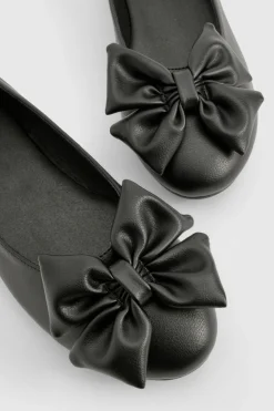 boohoo Ballerine à bout rond avec nœud< Ballerines|Ballerines