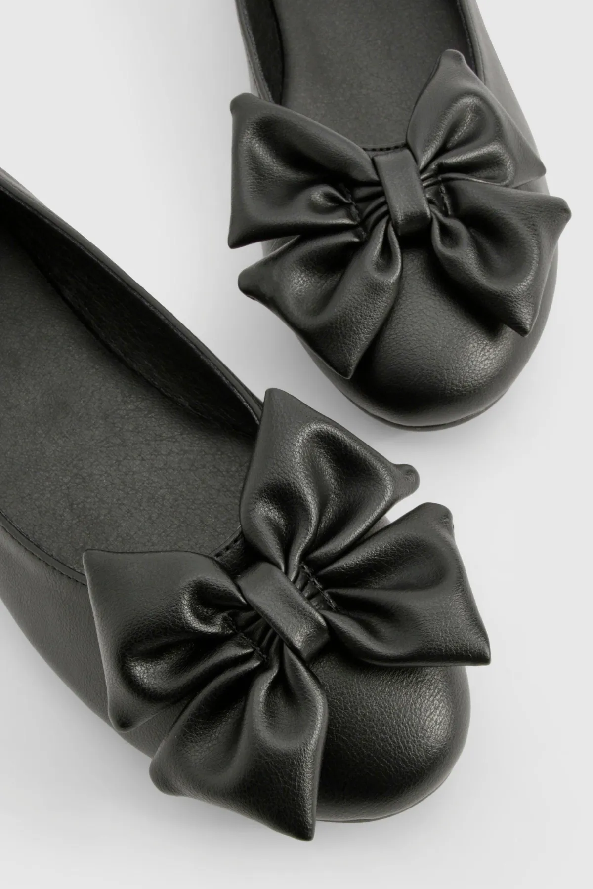 boohoo Ballerine à bout rond avec nœud< Ballerines|Ballerines