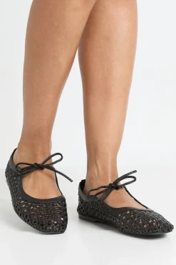 boohoo Ballerine Mary Jane Tressée Coupe Large< Ballerines|Chaussures Plates