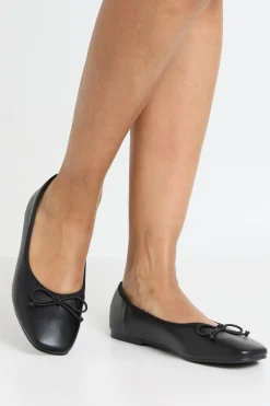 boohoo Ballerines À Bout Carré Avec Détail Nœud< Ballerines|Looks De Rentrée