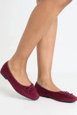 boohoo Ballerines À Bout Carré Coupe Large Avec Nœud Décoratif< Ballerines|Looks De Rentrée