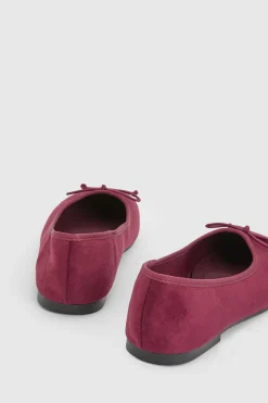 boohoo Ballerines À Bout Carré Coupe Large Avec Nœud Décoratif< Ballerines|Looks De Rentrée