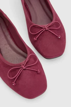 boohoo Ballerines À Bout Carré Coupe Large Avec Nœud Décoratif< Ballerines|Looks De Rentrée
