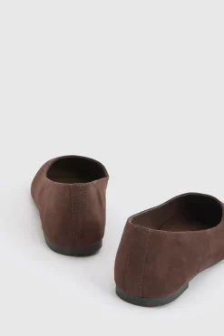 boohoo Ballerines À Bout Rond Coupe Large< Ballerines|Looks Preppy