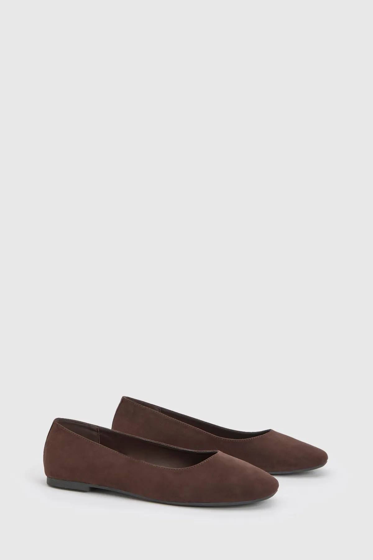 boohoo Ballerines À Bout Rond Coupe Large< Ballerines|Looks Preppy