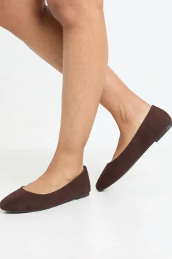 boohoo Ballerines À Bout Rond Coupe Large< Ballerines|Looks Preppy