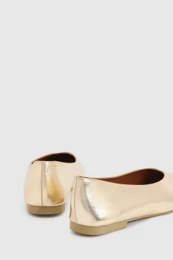 Ballerines À Bout Rond Narina En Synthétiquecuir Métallisé