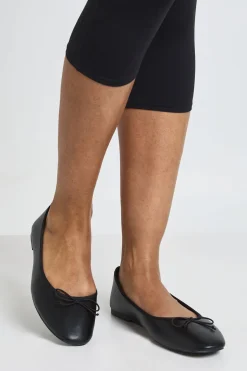 Ballerines Coupe Large Avec Détail Nœud