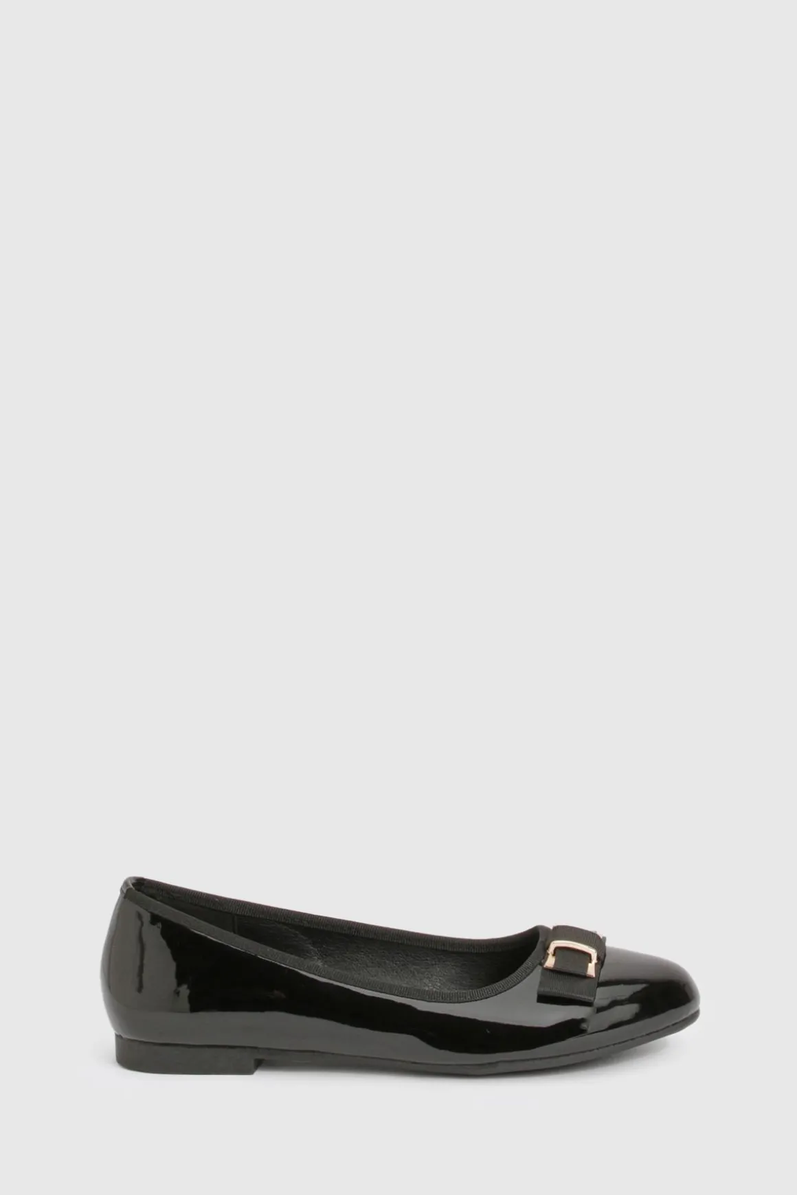 Ballerines à détail de nœud doré