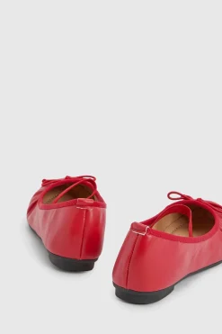 Ballerines À Détail Nœud Et Bride Élastiquée