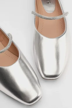 Oasis Ballerines Eloise En Synthétiquecuir Avec Bride Ornée De Strass< Ballerines|Chaussures Plates