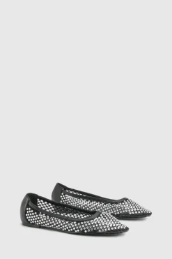 Ballerines en Maille Diamantée