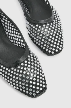 Ballerines en Maille Diamantée