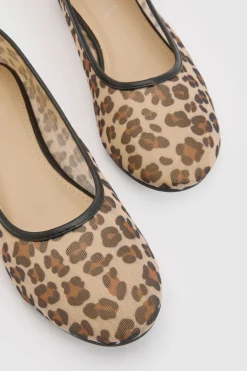 boohoo Ballerines En Mesh À Imprimé< Imprimé Léopard|Chaussures Plates