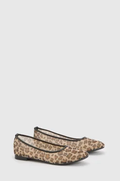 boohoo Ballerines En Mesh À Imprimé< Imprimé Léopard|Chaussures Plates