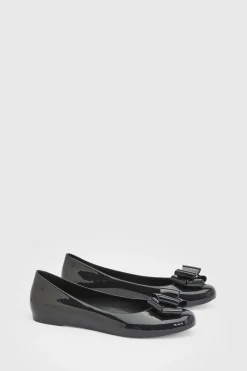 Ballerines Jelly Jemima En Synthétiquecuir Verni Avec Nœud Décoratif