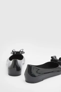 Ballerines Jelly Jemima En Synthétiquecuir Verni Avec Nœud Décoratif