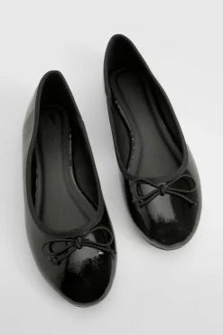 boohoo Ballerines à large coupe avec détail de nœud froissé< Ballerines|Looks De Rentrée