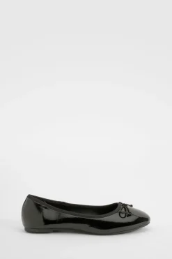 boohoo Ballerines à large coupe avec détail de nœud froissé< Ballerines|Looks De Rentrée