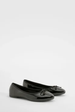 boohoo Ballerines à large coupe avec détail de nœud froissé< Ballerines|Looks De Rentrée