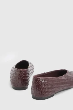 Ballerines Malia À Bout Rond En Synthétiquecuir Tressé